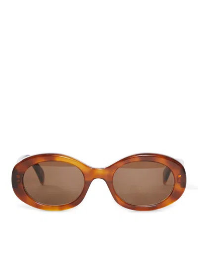 Celine Sunglasses Triomphe 01 In Yellow & Orange