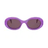 Celine Triomphe 52mm Oval Sunglasses In Pink