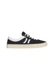 Celine Sunset Low-top Lace-up Sneakers In Suede And Cowhide In Nude