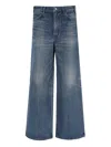 Celine Wide Leg Trousers Faded Effect In Blue