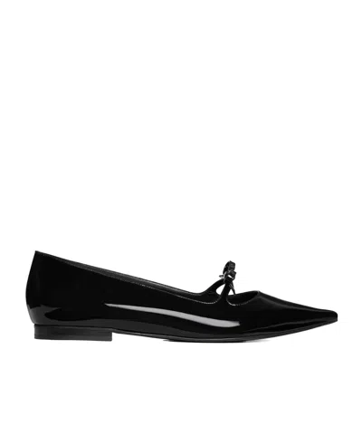 Celine Suzy Pointed Flat Shoes In Black