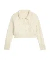 Celine Sweater In Aran Mohair And Wool In Neutral
