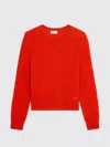 Celine Men Wool Sweater With Triomphe Detail In Red