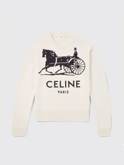Celine Sweater Men  In White