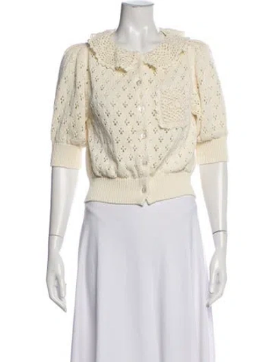 Pre-owned Celine Sweater In White