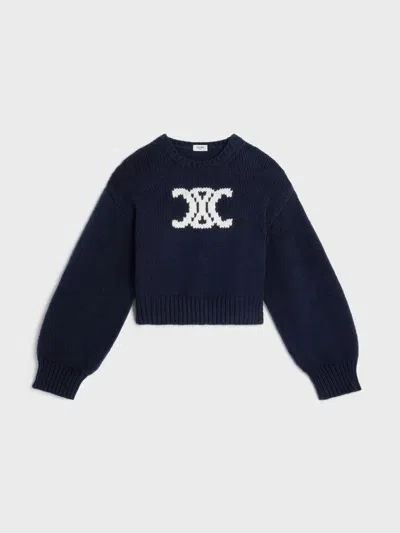 Celine Sweater Woman Color Navy In Blue