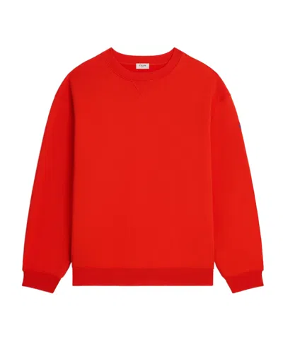 Celine Sweatshirt In Cotton Fleece In Red