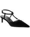 Celine T-bar Velvet Pump