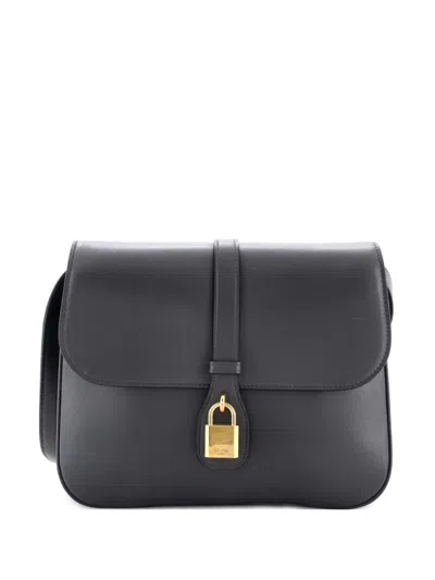 Pre-owned Celine Tabou Bag Smooth Calfskin Medium Crossbody Bag In Gray