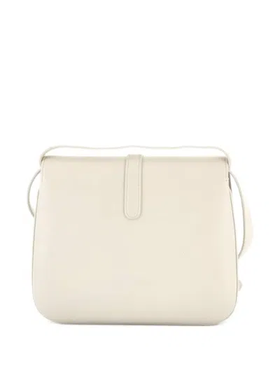 Pre-owned Celine Tabou Bag Smooth Calfskin Medium Crossbody Bag In White