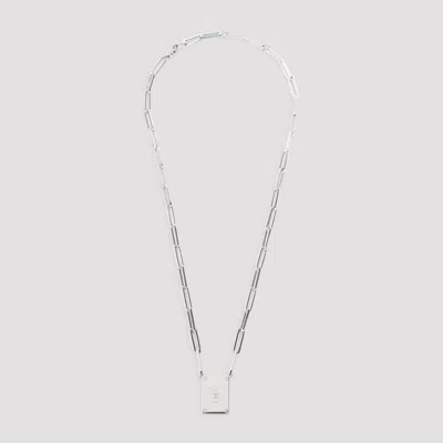 Celine Tag Necklace - Brass Men's Metallic Mini