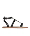 Celine Taillat Flat Sandals In Black