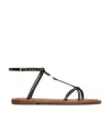 Celine Taillat Nailed Flat Sandals In Black