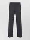 Celine Tailored Pinstripe Trousers Belt Loops In Animal Print