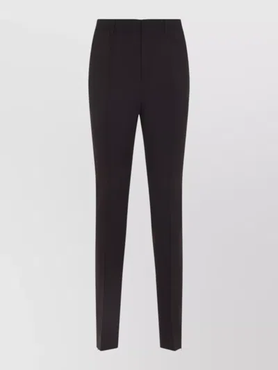 Celine Tailored Slim Trousers Belt Loops Pockets In Brown