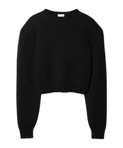 Celine Tailored Sweater In Cashmere In Black