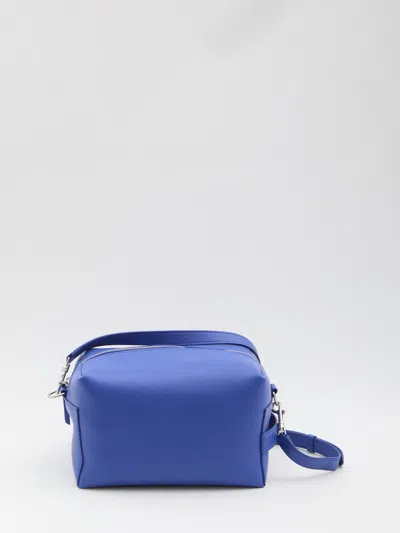 Celine Take Away Messenger Bag In Smooth Leather In Blue