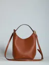Celine Tan Calfskin Leather Teen Handbag In Brown