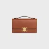 Celine Tan Triomphe Medium Folio In Brown