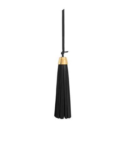 Celine Tassel Charm In Smooth Lambskin In Black