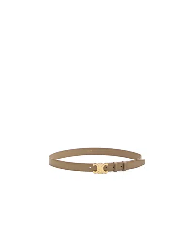 Celine Taurillon Belt In Brown
