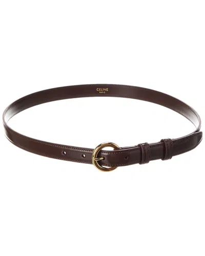 Celine Taurillon Leather Belt