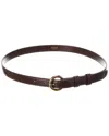 Celine Taurillon Leather Belt In Brown