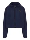 Celine Technical Fabric Wind Jacket With Triomphe Logo In Blue