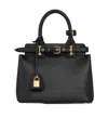 Celine Teen  Conti Lock Shoulder Bag In Black