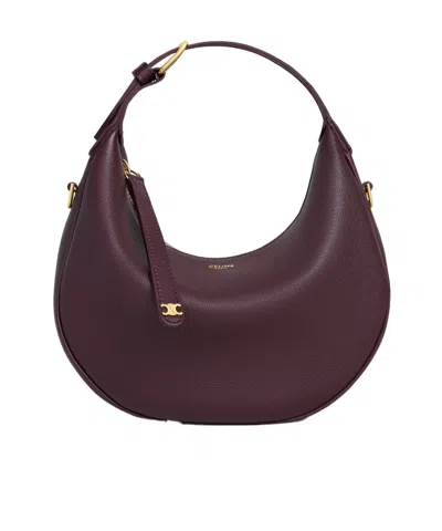 Celine Teen  Lulu In Grained Calfskin In Red