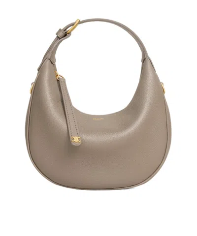 Celine Teen  Lulu In Grained Calfskin In Gray