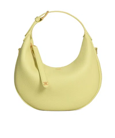 Celine Teen  Lulu In Grained Calfskin In Yellow