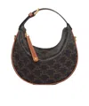 Celine Teen  Lulu In Triomphe Canvas And Calfskin In Tan