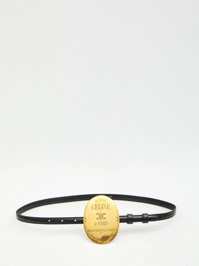 Celine Teen  Maison Belt In Black