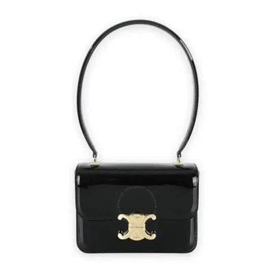 Celine Teen Garance Bag In Patent Calfskin - Black