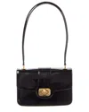 Celine Teen Josephine Patent Shoulder Bag In Black