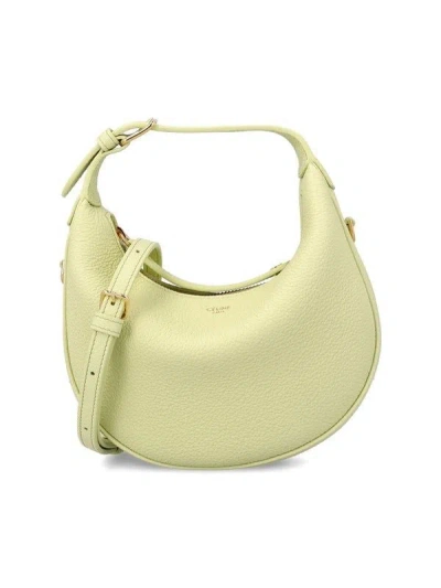 Celine Teen Lulu Handbag In Garnet Leather In Green