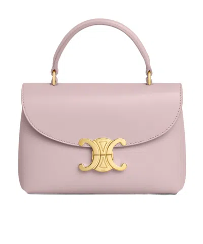 Celine Teen Nino Bag In Smooth Satinated Calfskin In Pink
