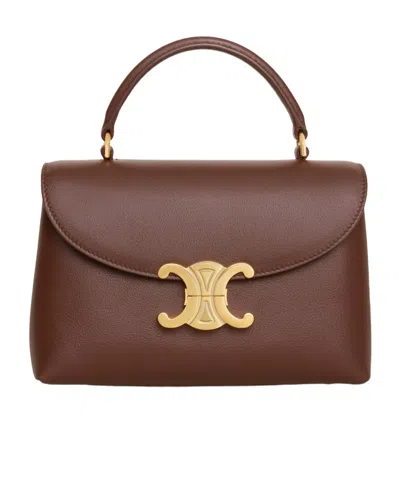 Celine Teen Nino Bag In Supple Grained Calfskin In Brown
