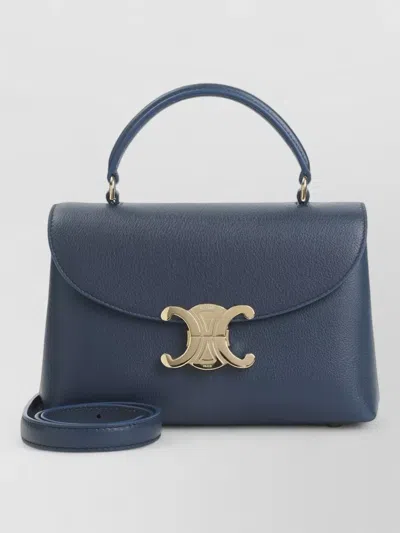 Celine Teen Nino Calfskin Crossbody Shoulder Bag In Blue