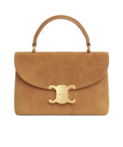 Celine Teen Nino Shoulder Bag In Brown
