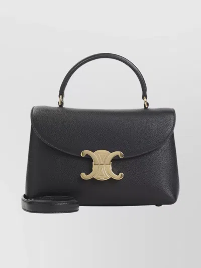 Celine Teen Nino Shoulder Bag With Detachable Strap In Black