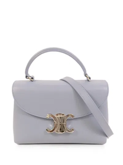 Pre-owned Celine Teen Nino Triomphe Tote Bag In Blue