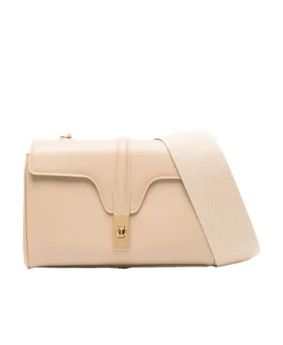 Celine Teen Soft 16 Flip Shoulder Bag In Brown