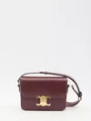 Celine Teen Triomphe Shiny Shoulder Bag In Purple