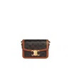 Celine Brown Triomphe Canvas Crossbody Handbag For Women In Brown