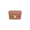 Celine Triomphe Medium Leather Shoulder Bag In Brown