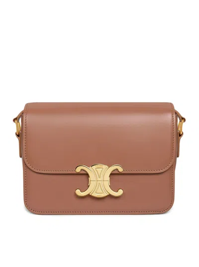 Celine Classique Triomphe Shoulder Bag In Brown