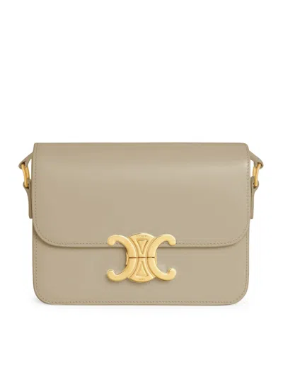 Celine Teen Triomphe Bag In Polished Calfskin