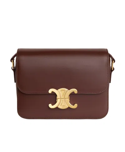 CELINE TEEN TRIOMPHE BAG IN SHINY CALFSKIN